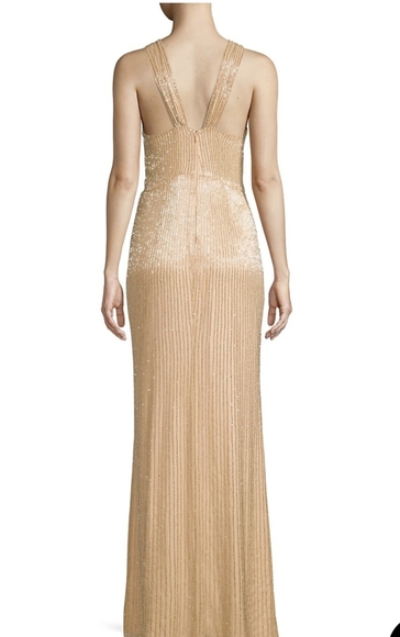 PARKER BLACK EMBELLISHED GOWN - Picture 3 of 17